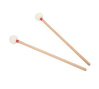 Dioche Timpani Vic Firth 2Pcs Set - Premium Wool Felt Head with Maple Handle Non-Slip for Bass Drums, Timpani & Snare Drums - Easy to Carry & Ideal for Musicians (Red)