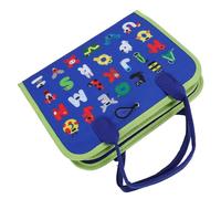 Dioche Toddler Activity Board Toddler Activity Board | Educational Sensory for Kids | Develop Fine Motor Skills & Cognitive Learning | Soft Felt for Independent (Blue)