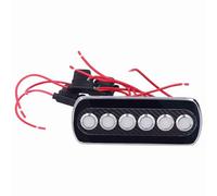 Dioche Toggle Panel 12V 20A Carbon Fiber Switch Panel Push Button with LED Backlight for Yacht and RV - IP66 Circuit Rocker Switch for Car Interior Modifications