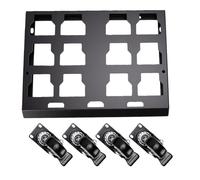 Dioche Toolbox Cart Base, 330 Lb Capacity | Carbon Steel Mounting Plate, 4 Casters, Dual-lock Brakes