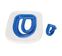 Dioche Trainer Cat Toilet Cat Litter Training Kit, Universally Designed, Reusable, Eco-friendly Litter Trainer, Includes Training Mat and User manual. (White Tray, 1 Blue Inner Support)