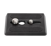 Dioche Tripod Storage Case Plate for SLR Camera Heads - Aluminum Alloy Adapter with 1/4in & 3/8in Threads for FSB 6T 8T DV2 DV 8 DV 10sb