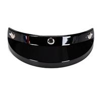 Dioche Universal Motorcycle 3 Snap-Button Flip Up Down Open Face Helmet Wind - -, fog, and -scratch (Black)