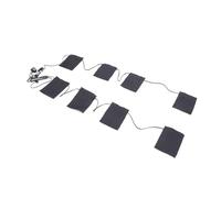 Dioche USB Electric Clothing Heated Pad 8 Zones Multifunctional 3 Heating Levels Portable 5V 2A Clothing Warmer for Winter Outdoor Indoor Use Nylon Fabric