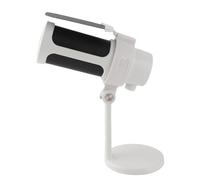 Dioche USB Gaming Microphone Kit RGB Lighting Cardioid Mode with Tripod One-Click Mute Function & Gain Knob for Gaming/Streaming/Recording - Compatible with PC/iOS/ (White)