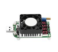 Dioche USB Load Discharge Tester with Adjustable Digital Display Resistor for Voltage & Current Testing - Intelligent Electronic Load with Over Voltage & Temperature Protection