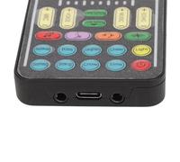 Dioche Voice Changer ABS Handheld Portable Multifunctional Sound Disguiser with 8 Sound Effects for Mobile Phone Computer Black