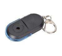 Dioche Wireless Anti Lost Alarm Key Finder Locator Whistle Sound LED Light with Battery for Keys Wallets Bags ABS Plastic Electronic Components Green Blue Red 5.3x3x1cm (Blue)