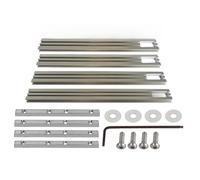 Dioche Woodworking Rail Guide, Woodworking Rail Guide System - Aluminum Alloy Trimming Machine Milling Slot Engraving Kit for Precision 600mm/500mm/400mm Length (400mm Kit)