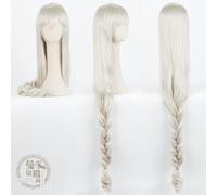 DIOCOS Arknights AMIYA Siege Jetfire Silver Grey Cosplay Wigs Heat Resistant Synthetic Wig for Halloween Party One Size W