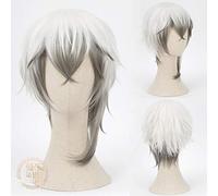 DIOCOS Arknights AMIYA Siege Jetfire Silver Grey Cosplay Wigs Heat Resistant Synthetic Wig for Halloween Party One Size R