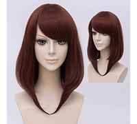 DIOCOS Boku No My Hero Academia Ochaco Uraraka Cosplay Wigs Women 2 Styles Brown Short Wig One Size Style A