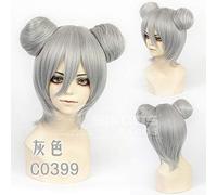 DIOCOS Love Live Sunshine Tsushima Yoshiko Chun Li Cosplay Wigs Women Girls Colorful Hair Bun One Size N