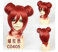 DIOCOS Love Live Sunshine Tsushima Yoshiko Chun Li Cosplay Wigs Women Girls Colorful Hair Bun One Size J