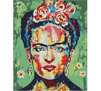 DIODARK Paint by Numbers Kits for Adults, Adults DIY Oil Painting Set,Painter Frida Pre-Printed Canvas Acrylic Paint Painting Works for Home Wall Gecoration Gifts, 40X50cm Frameless (35026)