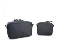 diodrio 2 Pack Belt Zipper Pouches for Men Women YKK Zippers, EDC Tactical Pouch for Belt, Admin Pouch, Waist Pack for Hiking Traveling, Water Proof, Black