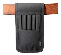 diodrio Belt Pen Holder, Pencil Holder Pouch, Pen Sleeve Case Holster for Belt, Hold Multiple pens, Hold 6 Inch Ruler, 4 Pens and a Marker. Made of Durable Fabrics, Detachable, Black.