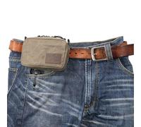 diodrio Belt Pouch for Men Women YKK Zippers EDC Pouch, Belt Bag Waist Pack for Traveling, Hiking, Outdoors, Water Resistant, Heavy Duty Waxed Canvas, Olive, Medium, Olive, S, Outdoors, Travel, Hiking
