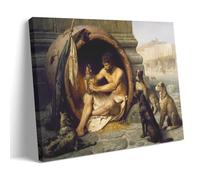 Diogenes By Jean-Leon Gerome Painter Artwork Poster Art Print Wall Photo Paint Hanging Picture Family Bedroom Decor Gift 08x12inch(20x30cm)
