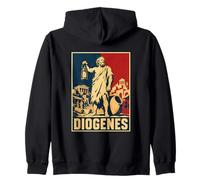 Diogenes Lantern Ancient Greek Philosopher Cynic Athens Zip Hoodie