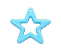Diogeynu 10Pcs Elegant Hollowed Out Star Pendant Small Five-pointed Star Charm Necklace Accessory For Jewelry Making Supplies Hollow Design Accessories For Necklaces