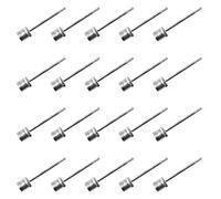 Diogeynu 20Pcs Sport Needle Replacement Stainless Steel Inflatable Needle With Hole Air Inflating Pin Portable Needle