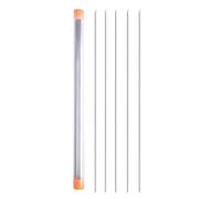 Diogeynu 5pcs Baiting Needle Driller Hollow Earthworm Hooking Needle Fishing Accessories Stainless Fishing Rigging Needle Stainless Steel Sample Collection Fishing Needle