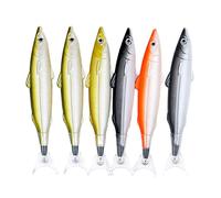 Diogeynu 6Pcs/set Realistic Decoration Party Halloween Christmas Gifts Fish Shaped Pen Ballpoint Pens Novelty Fishing Pens Novelty Ballpoint Pen