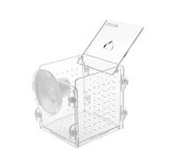 Diogeynu Aquarium Breeder Box for Fish for Tank Breeding Incubator Small Hatchery Clear Acrylic Divider for Injured Pull-out Pocket Face Handheld Fan Portable Electric for Vivariumsmini Cooling