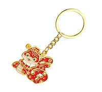 Diogeynu Fashionable Chinese Zodiacs Year Of The Snake Keychain Charm Pendant Auspicious Zines Alloy Trinkets For Good Luck