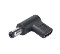 Diogeynu Female to Male Adapter Type C to DC5525 / DC5521 9V / 12V / 20V / 28V for Cameras, LED Light, Fan, Instrument, Tools Black Female USB C Connector