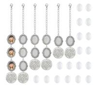 Diogeynu Jewelry Making Set Wedding Bouquet Charm Alloy Texture Wedding Bouquet Photo Charm Set for Crafting Elegant Brooches Brooch Frame Pendant