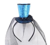 Diogeynu Kids Vintage Fascinator Top Hat Exquisite Glitter for Tea Party Children Costume Pillbox Hat Headwear for Halloween Halloween Party Hats for Adults