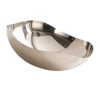 Diogeynu Large Serving Bowl Stainless Steels Fruit Bowl Countertops Modern Fruit Basket Snacks Storage Decorative Centerpiece Bowl