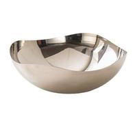 Diogeynu Large Serving Bowl Stainless Steels Fruit Bowl Countertops Modern Fruit Basket Snacks Storage Decorative Centerpiece Bowl