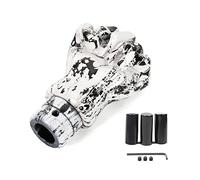 Diogeynu Manual Fist Shape Car Gear Shift Knob Racing-ResinGraffiti Mixed Pattern Shift Knob with 8mm 10mm 12mm Adapter Joycons Replacement Controller Grip-case Kit Original Extender