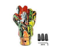 Diogeynu Manual Fist Shape Car Gear Shift Knob Racing-ResinGraffiti Mixed Pattern Shift Knob with 8mm 10mm 12mm Adapter Joycons Replacement Controller Grip-case Kit Original Extender