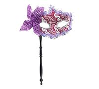 Diogeynu Masquerade with Holding Stick Butterfly Half Face Halloween Party Evening Prom for Carnivals Halloween Party with Holding Stick Evening Prom Masquerade Gift