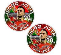Diogo Jota 1996-2025, Two Vinyl Stickers, Decals, 75mm (Approx. 3") Each.