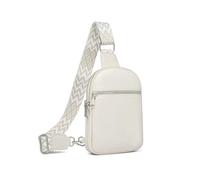 DIOMO Anti Theft Small Sling Bag for Women Cross Body Bag Trendy, RFID Fanny Packs Vegan Leather for Women Travel Belt Purse, 1-beige Silver Zipper, Small, sling
