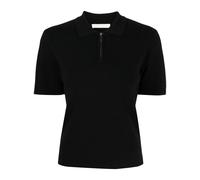 Dion Lee half-zip short-sleeved polo top - Black L