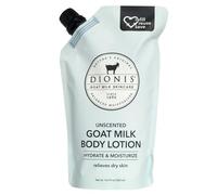 Dionis Goat Milk Lotion Refill - Moisturizing Body Lotion for Dry Skin, Sensitive Skin Safe, Lightweight Non-Greasy Formula, Lotion Pump - Unscented 16.9 oz
