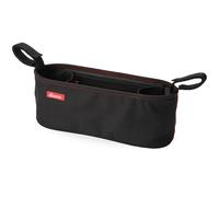 Diono Buggy Buddy Universal Stroller Organizer with Cup Holders Secure Attachment Zippered Pockets Safe Secure Black
