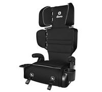 Diono Connect3 RXT 2-in-1 High Back Booster, Slim Fit 3-Across in Many Mid-Sized Sedans and SUVs, for Children from 40-120 lbs., Lightweight with Latch, Black Storm