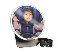 Diono Easy View™ Baby Car Mirror, Safety Car Seat Mirror for Rear facing Infant, Fully Adjustable With 360° Rotation, Wide Crystal Clear View, Shatterproof, Crash Tested