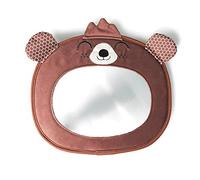 Diono Easy View Bear Character Baby Car Mirror, Safety Car Seat Mirror for Rear facing Infant, Fully Adjustable, Wide Crystal Clear View, Shatterproof, Crash Tested (40119)