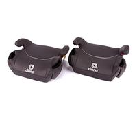 Diono Solana, No Latch, Pack of 2 Backless Booster Car Seats, Lightweight, Machine Washable Covers, Cup Holders, Black