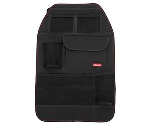Diono Stow 'n Go Car Back Seat Organizer for Kids, Kick Mat Back Seat Protector, With 7 Storage Pockets, 2 Drinks Holders, Water Resistant, Durable Material, Black, One Size (40245)