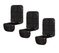 Diono Ultra Mat 3-Pack Complete Back Seat Upholstery Protection from Child Car Seats and Pets, Crash Tested, Premium Ultra Thick Padding, Durable, Water Resistant, Anti-Slip, 3 Mesh Storage Pockets