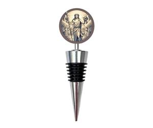 Dionysus Bottle Stopper | Greek God of Wine & Celebration | Mount Olympus Mythology Wine Stopper | Original Artwork | Handmade in The UK | Gift for Wine & Mythology Lovers